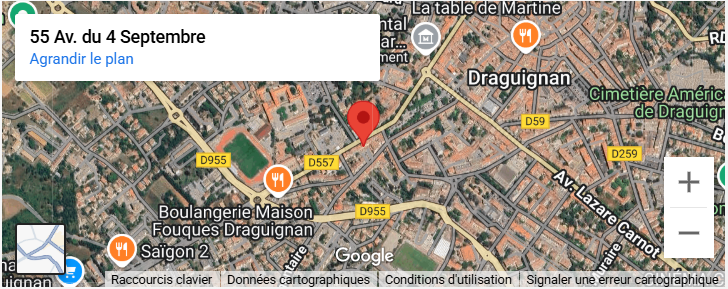 Image de localisation sur carte